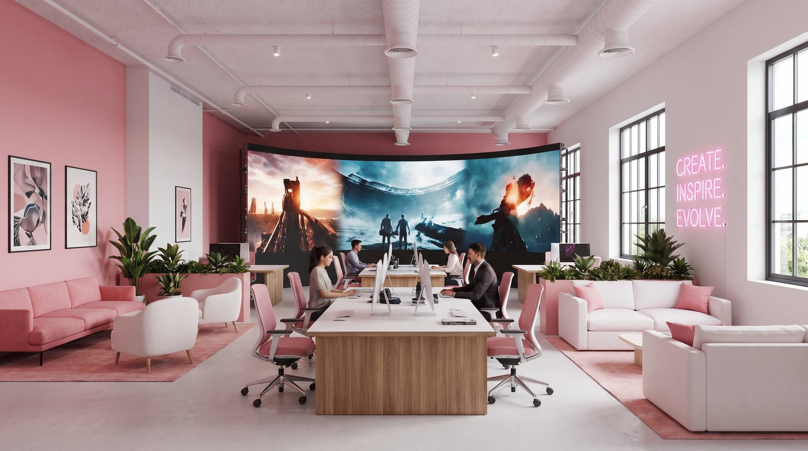 福利姬影视传媒公司办公环境